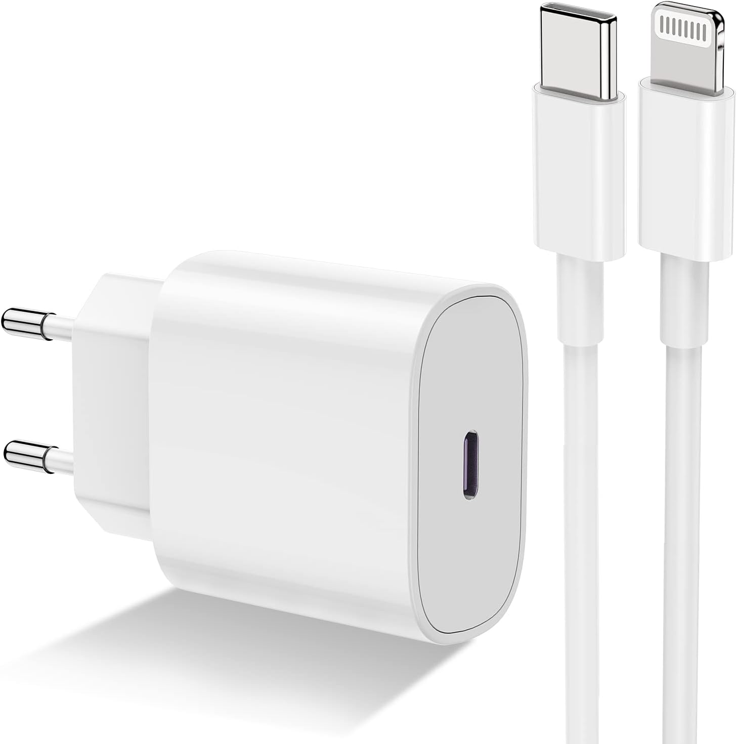 Tête Chargeur + Cable Pour Lightning Type-C 30W Rapide - ( iPhone 14 / 13 / 12 ... ) (Copie)