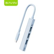 Adaptateur USB-C 4 Ports USB Bavin HUB-14 - Blanc