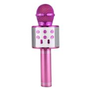 Microphone De Karaoké Bluetooth WS-858 - Rose foncé