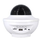 Projecteur Ciel Étoilé Avec Lumières LED D’Ambiance Galaxy Astral Et Haut-Parleur Bluetooth XY-918 - Blanc