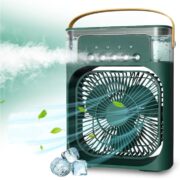 Ventilateur À Remplissage D’Eau Avec Brumisation Intégrée - Vert