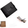 Portefeuille Avec Porte Cartes En Cuir Pour Homme – Design Élégant à Deux Volets – Avec Porte-Monnaie Intérieur – Porte-Cartes – Fermeture Éclair – Qualité Supérieure